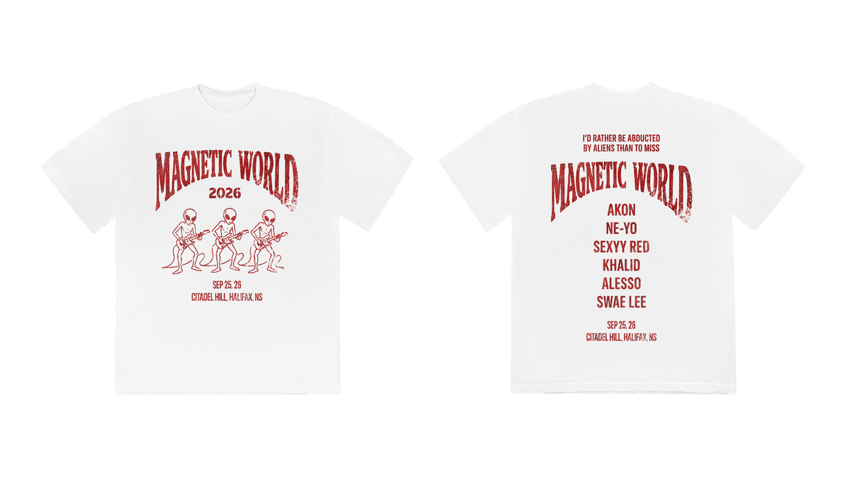 White/Red Tee