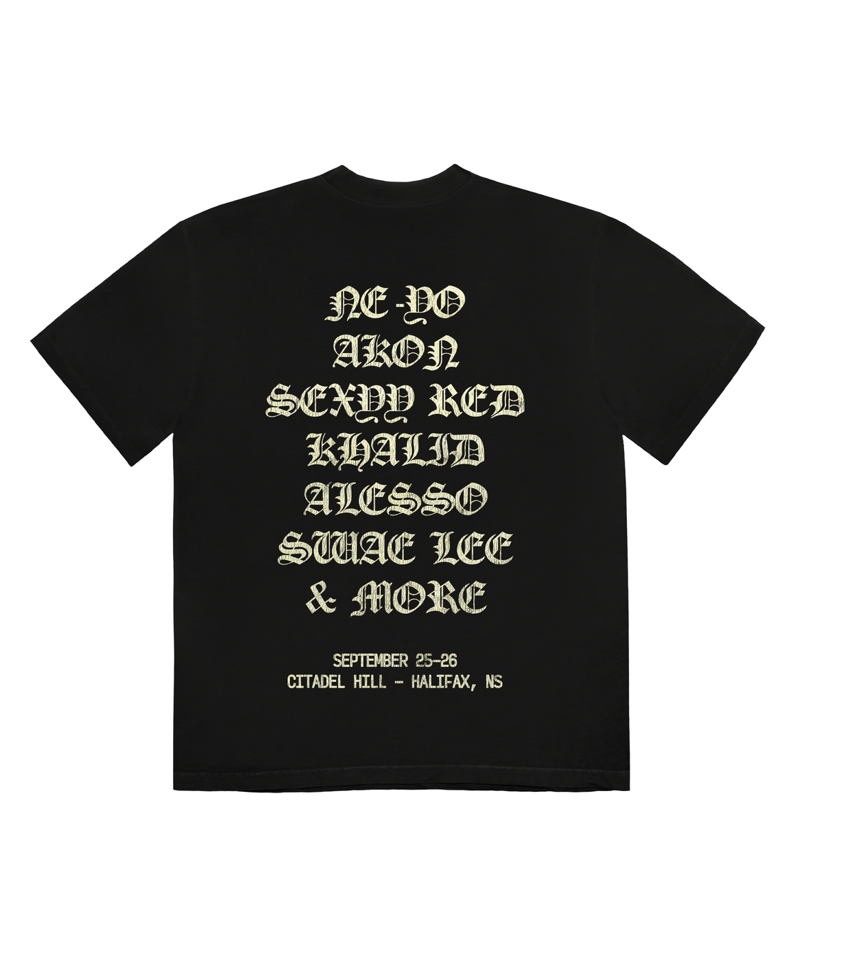 Black Tee - back design