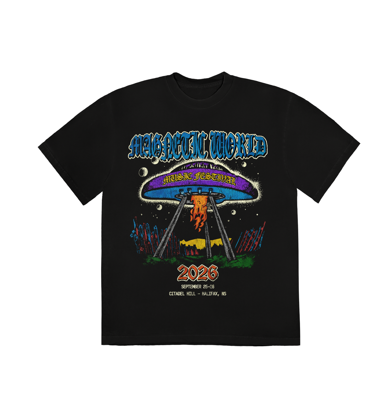 Black Tee - front design