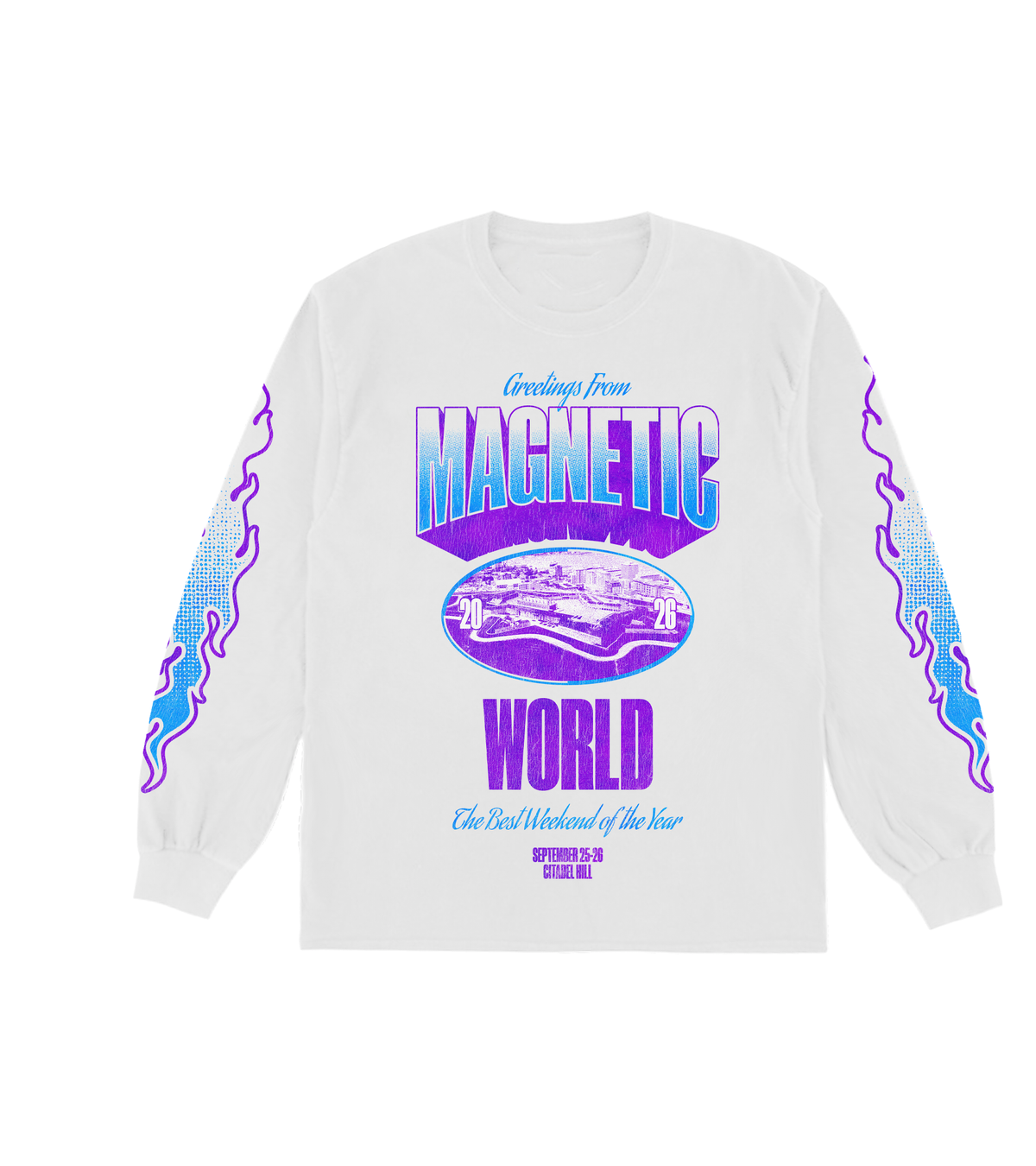 White Longsleeve - front design
